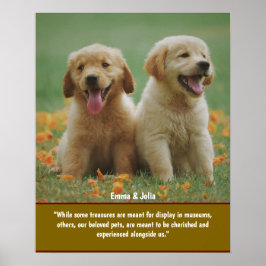 Unikt present till hundägare, bilder för att minna poster