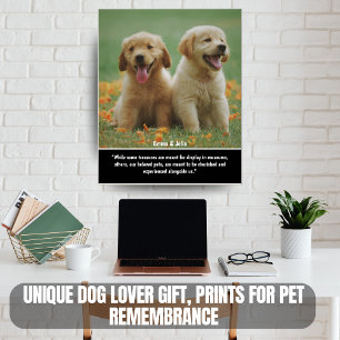 Unikt present till hundälskare, Uttryck för att mi Poster