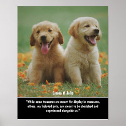 Unikt present till hundälskare, Uttryck för att mi Poster