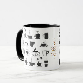 Unikt Present till Kaffeälskare | Anpassat Namn Ka Mugg
