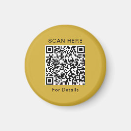 Unikt QR-koddesign Cirkelmagnet Magnet
