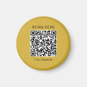 Unikt QR-koddesign Cirkelmagnet Magnet