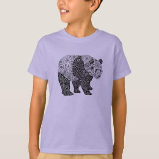 Unikt räcka illustrerade den Artsy blom- T-shirt