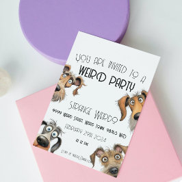 Unikt Rolig hund Party Inbjudningar