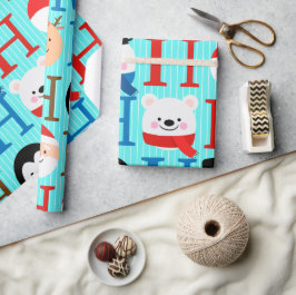 Unikt Roligt Färggrant Jul Presentpapper