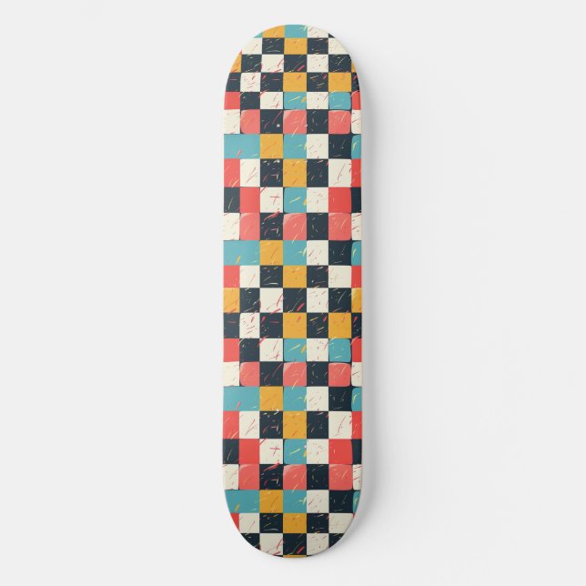 Unikt skateboard för Y2K-kontrollsdesign för Retro (Framsida)