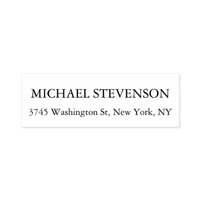 Unikt Specialt Modernt Elegant Returadressetikett Självfärgande Stämpel (Design)