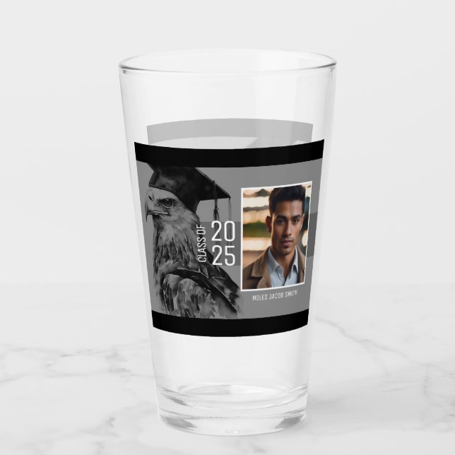 Unikt Studenten 2-fotodricksglas Glaskopp (Framsida)