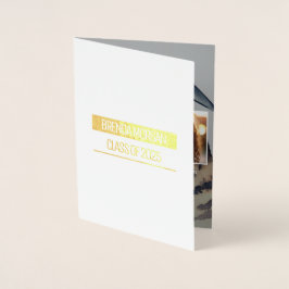 Unikt Studenten-informationskort Folierat Kort