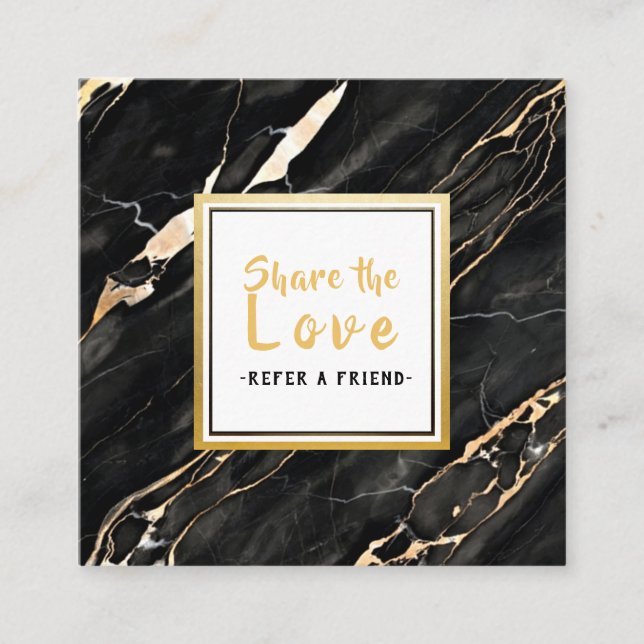 Unikt svart guld- kort för marmorkundremiss (Framsida)