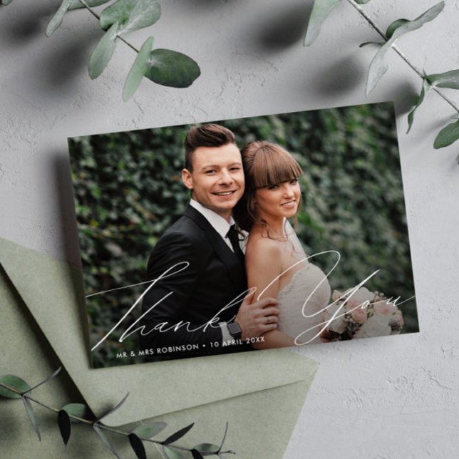 unikt tack för att du skrev bröllop-kort kort (Skapare uppladdad)