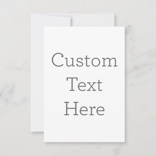 8.9 x 12.7 cm Platt Save The Date-kort (Framsida)