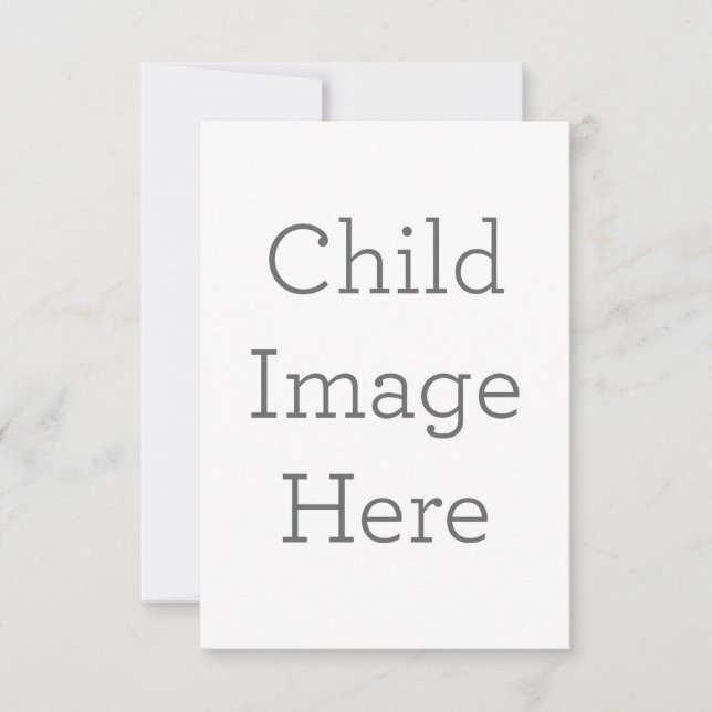 8.9 x 12.7 cm Platt Save The Date-kort (Framsida)