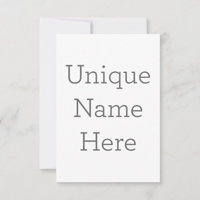 8.9 x 12.7 cm Platt Save The Date-kort (Framsida)