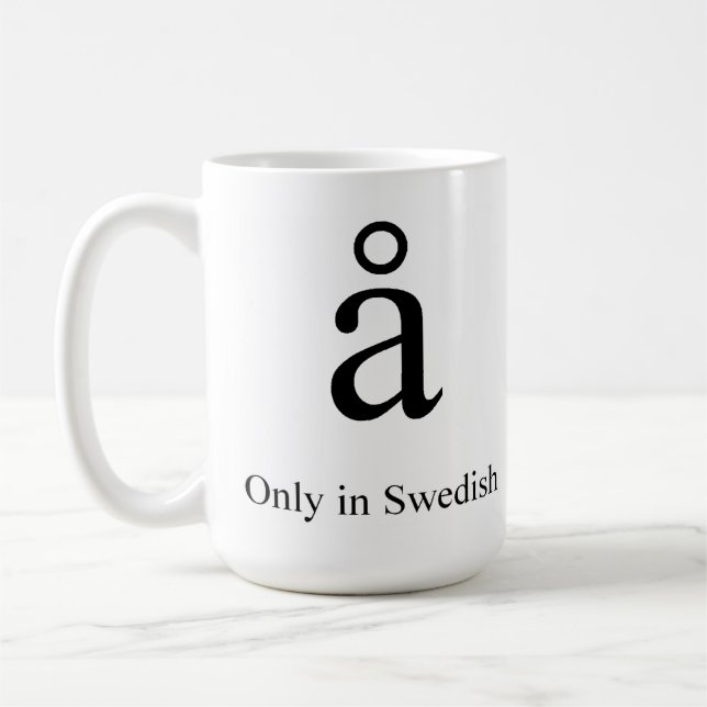 Unikt tecken kaffemugg (Vänster)