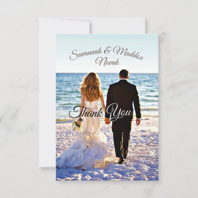 Unikt trävarufack för blommor i Bröllop Tack (Framsida)