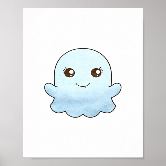 Unikt Trendig för Cute Boo-design Poster (Framsidan)