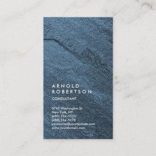 Unikt Trendig för utformning av lodräts blå vägg Visitkort