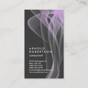 Unikt Trendig för Wave Mönster Abstract Design Visitkort