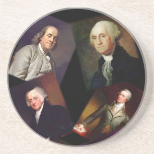 Unikt underlägg för founding fathers sandsten