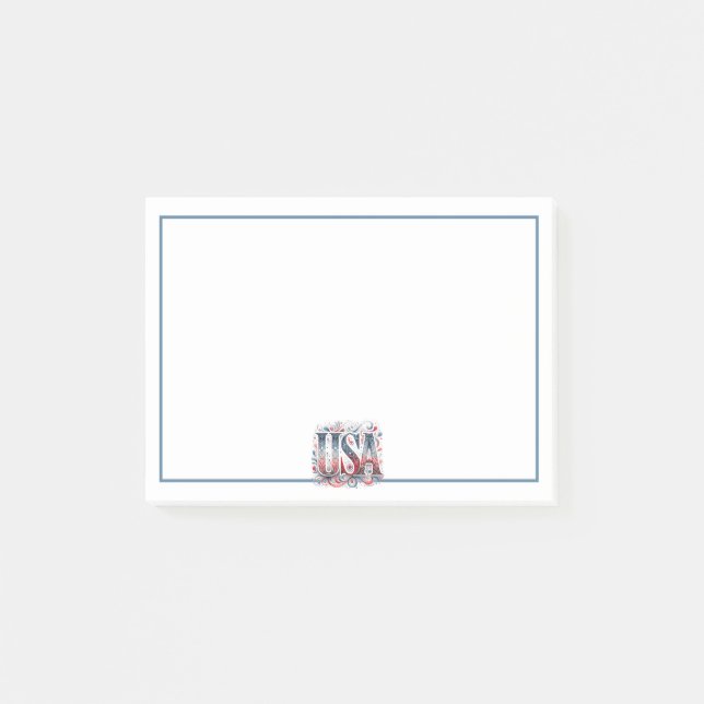 Unikt USA Post-it Block (Framsida)