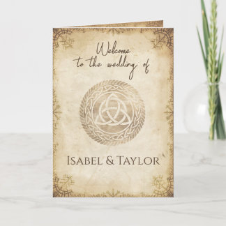 Unikt visitkort för Bröllopsprogram Kort