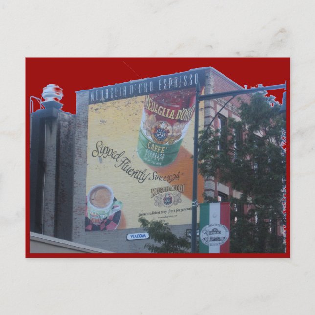 Unikt vykort för annonsering som bokförts på N.Y.C (Framsida)