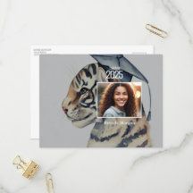 Unikt vykort för inbjudan till Studenten med QR-ko