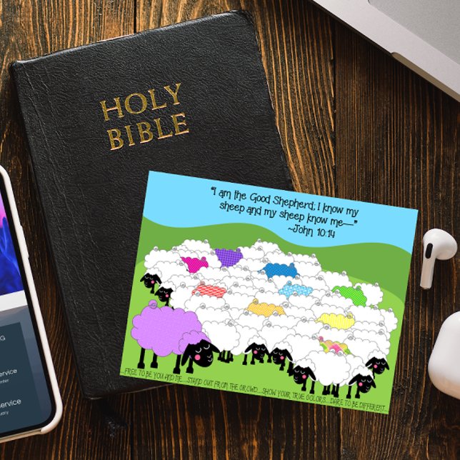 Unikt vykort för shepherd-Bra-inspirationsljus (Skapare uppladdad)