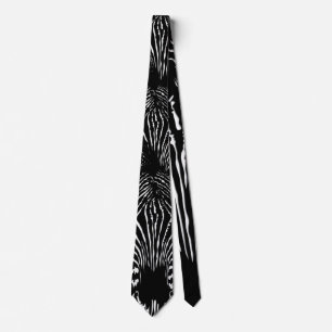 Unikt Zebra Head på Zebra tryck Slips