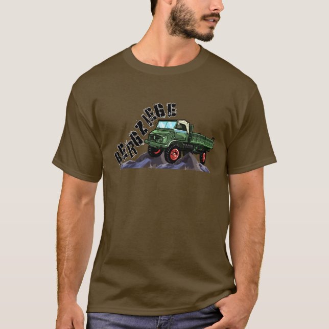 Unimog - Oldtimer - Traktor - 4x4 - T-Shirt (Framsida)