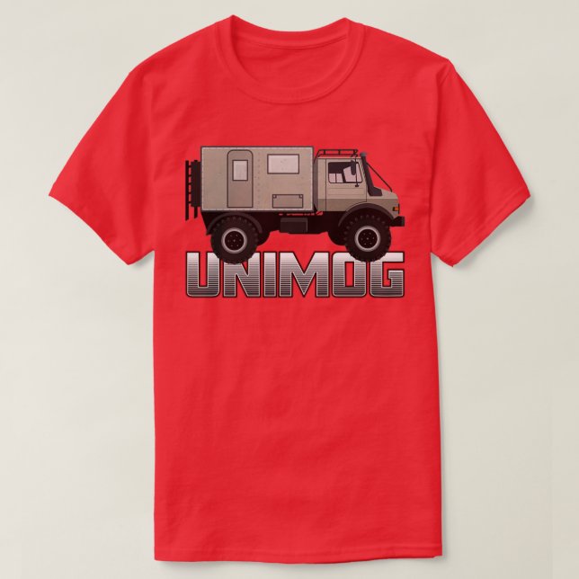 UNIMOG-överlander på svart 1 T Shirt (Design framsida)