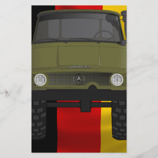 Unimog tysk flagga brevpapper