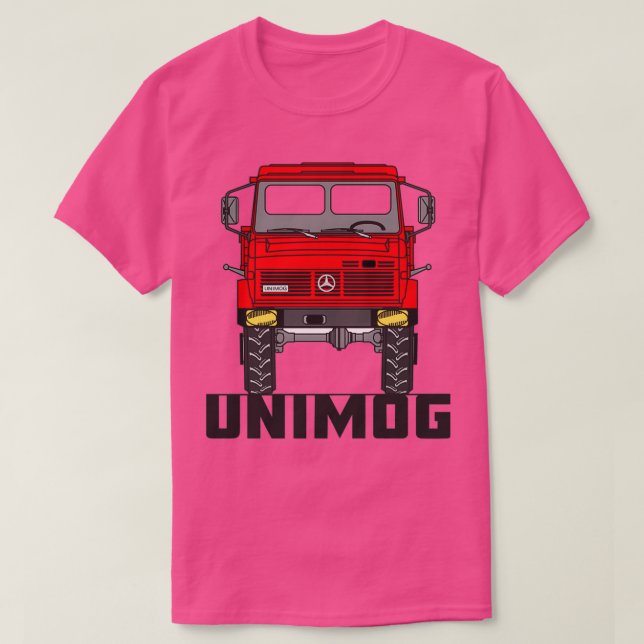 Unimog U1600 röd T Shirt (Design framsida)