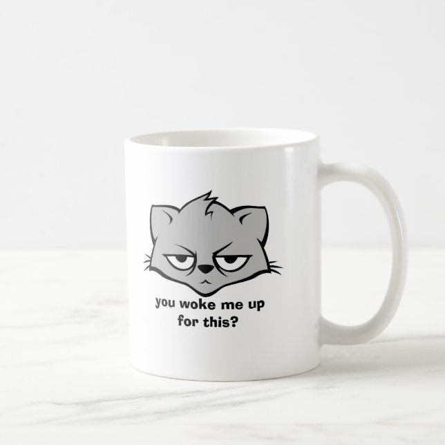 Unimpressed kattmuggar kaffemugg (Höger)