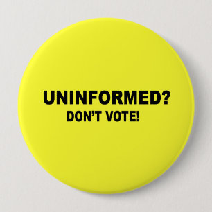Uninformed - rösta inte knapp