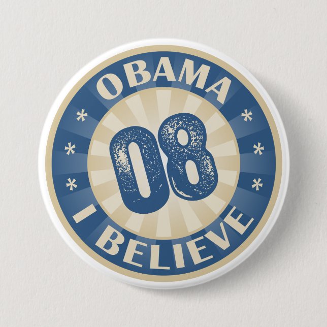 Union åtta Barack Obama som jag tror Knapp (Framsida)