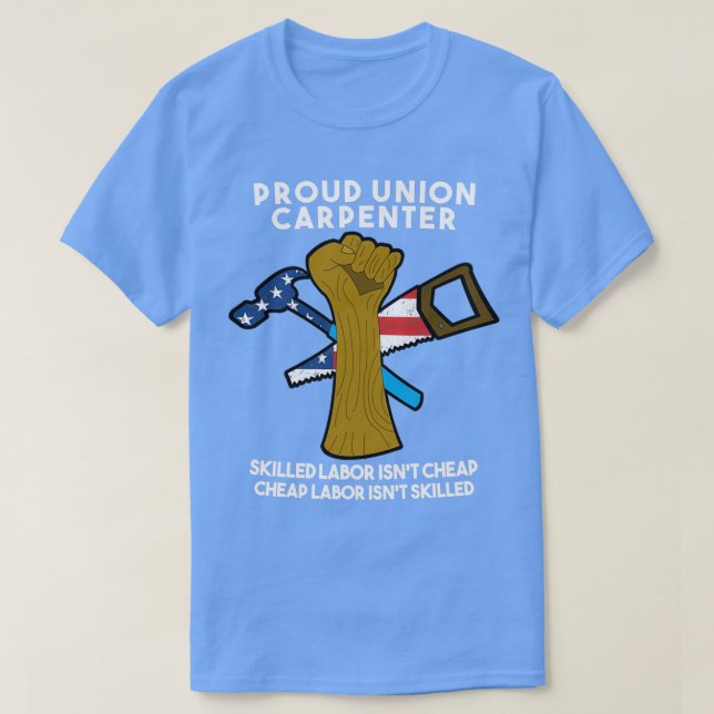 Union Carpenter American Flagga Carpenter T Shirt (Design framsida)