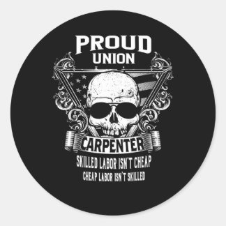 Union Carpenter Runt Klistermärke