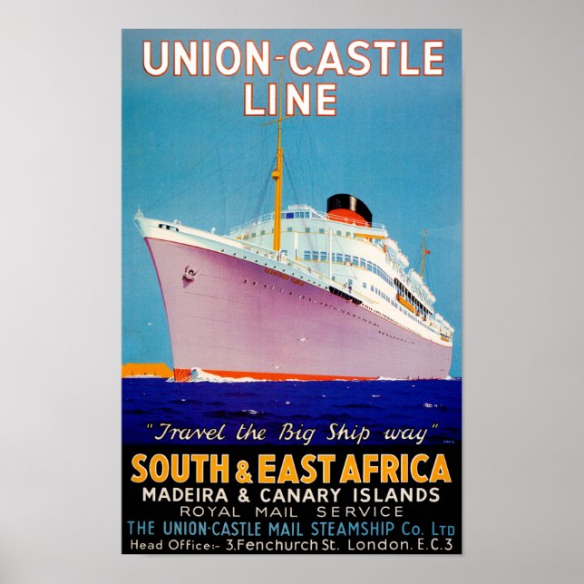 Union Castle ~ Big Frakt way Poster (Framsidan)