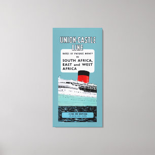 Union Castle Line Broschyr ~ XL Canvastryck