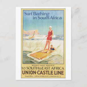 Union-Castle LIne till Afrikan Syd & Öster Vykort