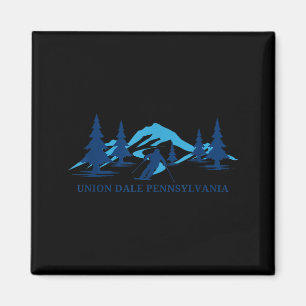 Union dale pennsylvania skidort skidsport skidåkar magnet