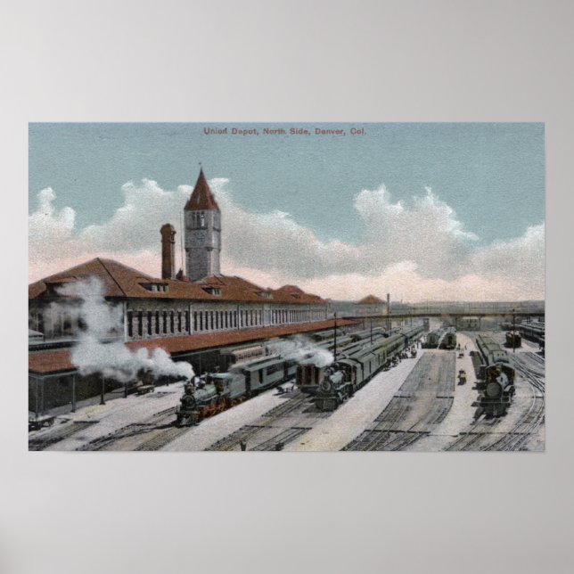 Union Depot Railroad North Side Poster (Framsidan)