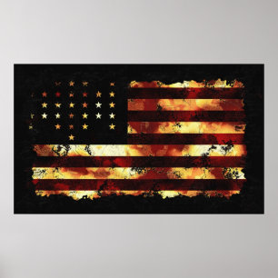 Union Flagga, Civil Krig, Stars och stripes, Fören Poster