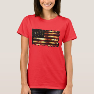 Union Flagga, Civil Krig, Stars och stripes, Grung Tee Shirt