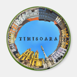 union för timisoarastadsrumänien kvadrerar magnet