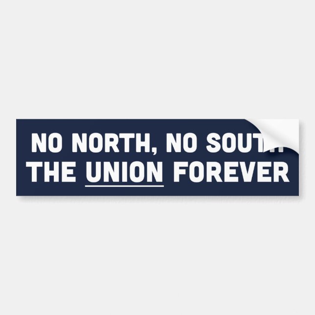 "Union Forever" Bumper Sticker Bildekal (Framsidan)