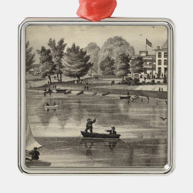 Union House, Squan, NJ Julgransprydnad Metall (Framsidan)