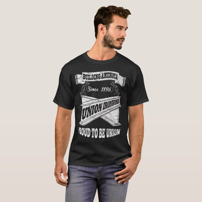 Union Ironworkers T Shirt (Hel framsida)